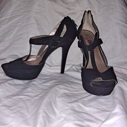 Black Size 11 Deb Heels