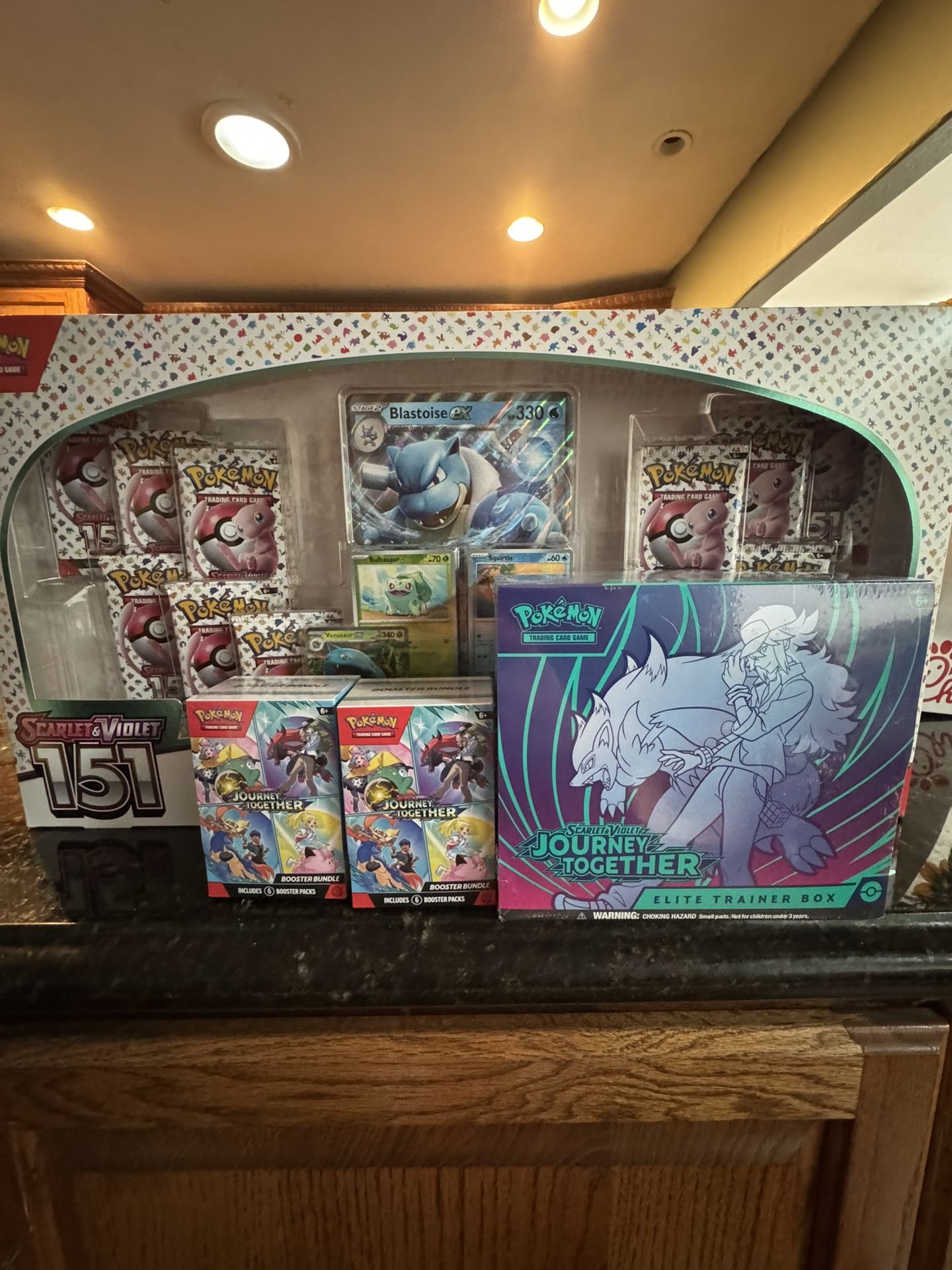 Pokemon 151 Blooming Waters Premium Collection, Journey Together ETB And 2 Booster Bundle