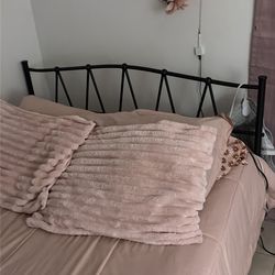 Black bed frame