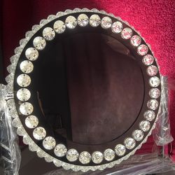 Crystal vanity mirror