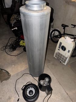 Complete 10” Grow Tent Ventilation Kit – Hurricane Fan, Carbon Filter, UVonair Ozone Generator & Speed Controller