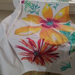 Tahari Brand Fabric Shower Curtain