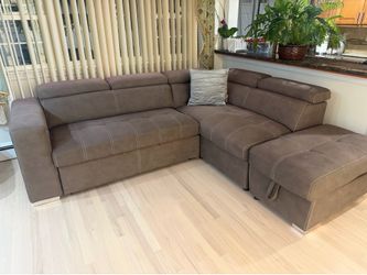Love seat with pull out and storage