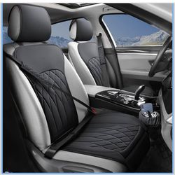 BEITK Universal Front Leather Seat Covers (2) Bucket Seats