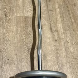 Curl Bar Standard With Pairs Of 25s 10s And 5 lbs  Total: 94 lbs