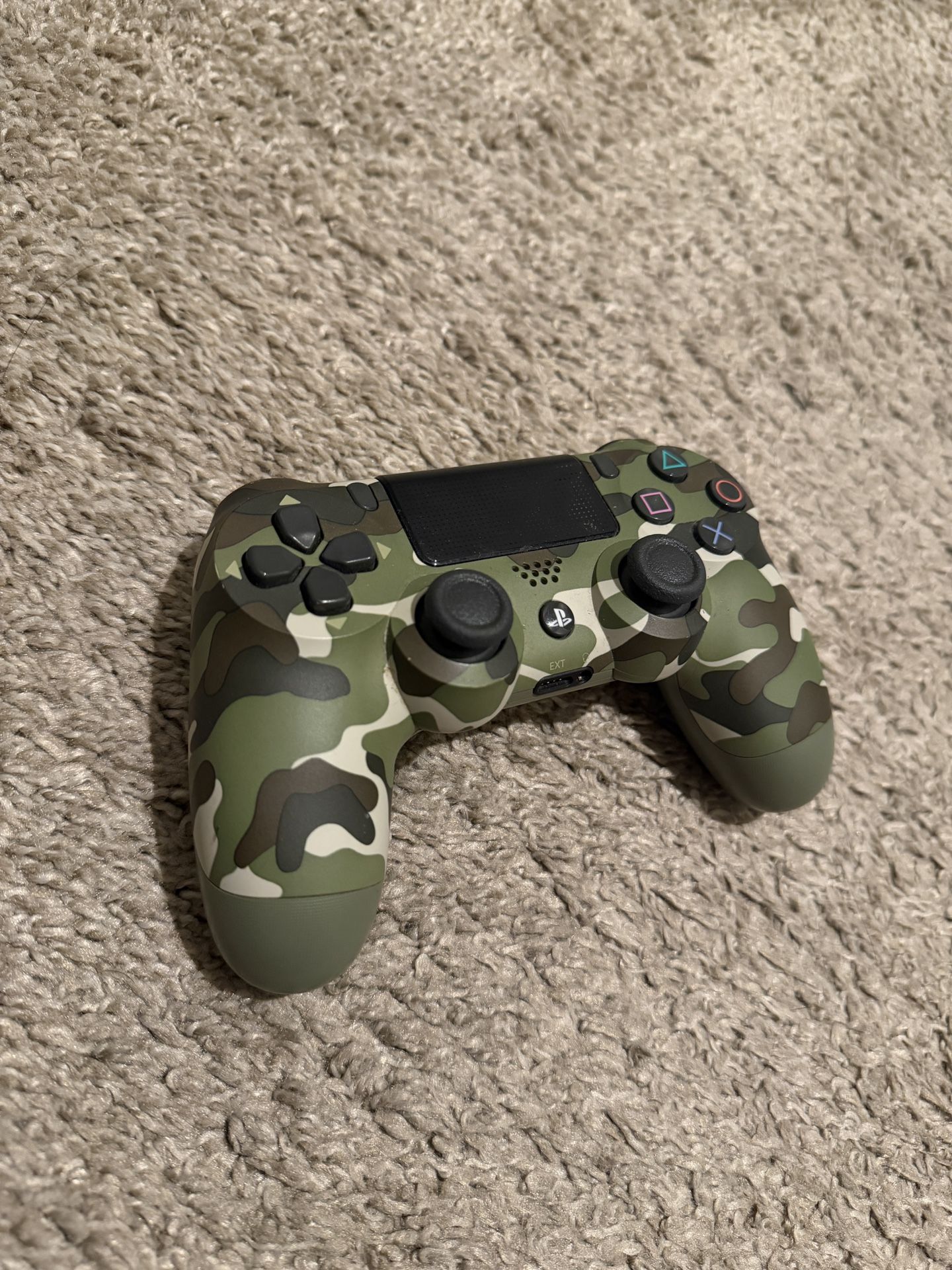 PS4 Green Camo Controller