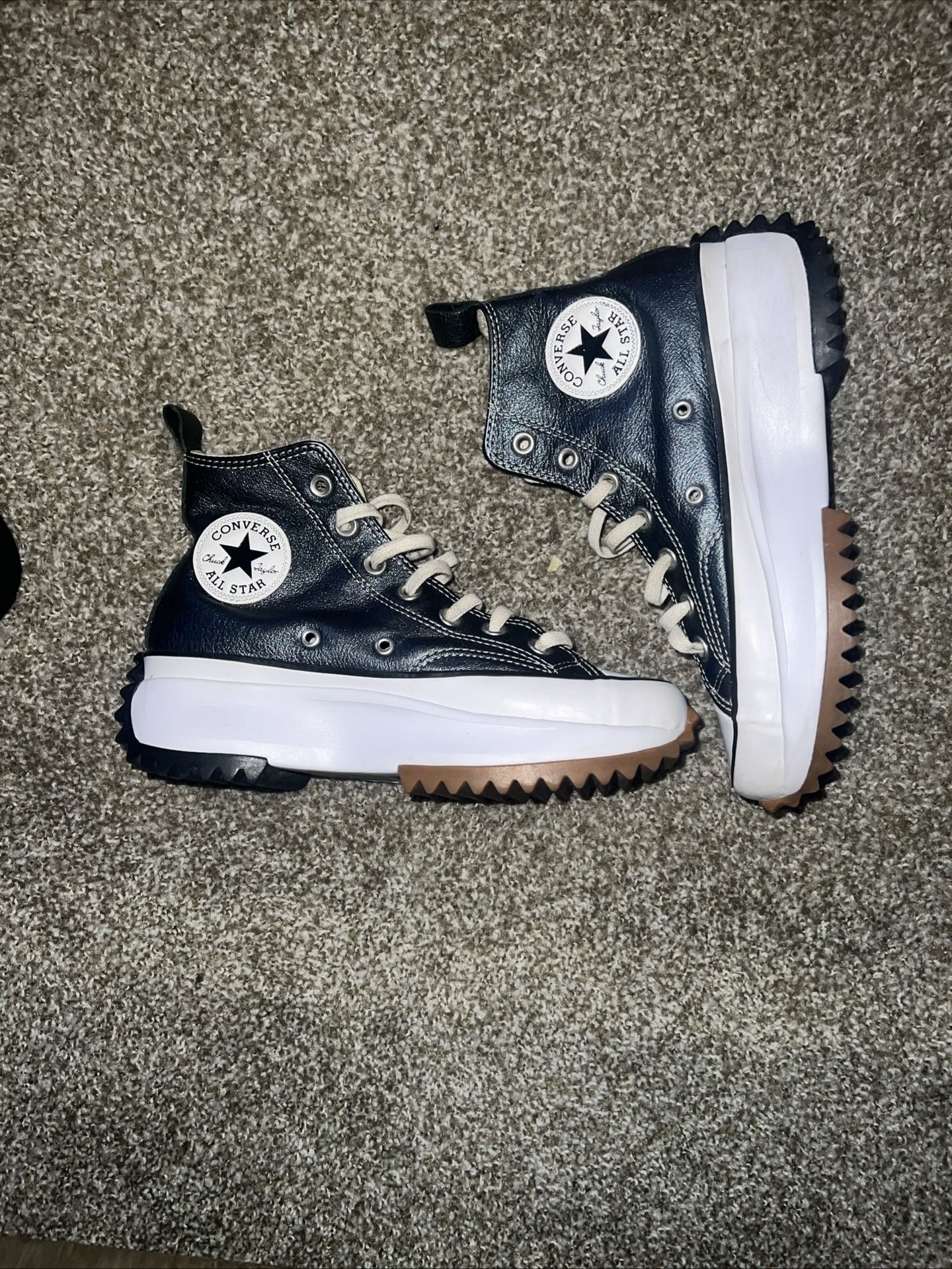 CONVERSE LEATHER HIGH TOP CLASSICS RUN STAR HIKE SNEAKERS 169241C MENS SIZE 6