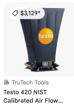This is a Testo 420 Air Flow Capture Hood (model 0(contact info removed)), designed for HVAC system balancing