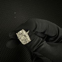 8.23 CT Centre Cushion Labgrown Diamond Ring