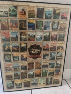 Framed National Parks Puzzle