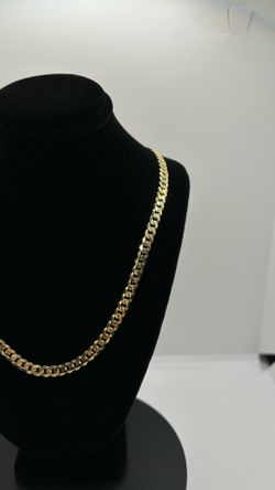 BRAND NEW 14KY Solid Flat Miami Cuban Chain