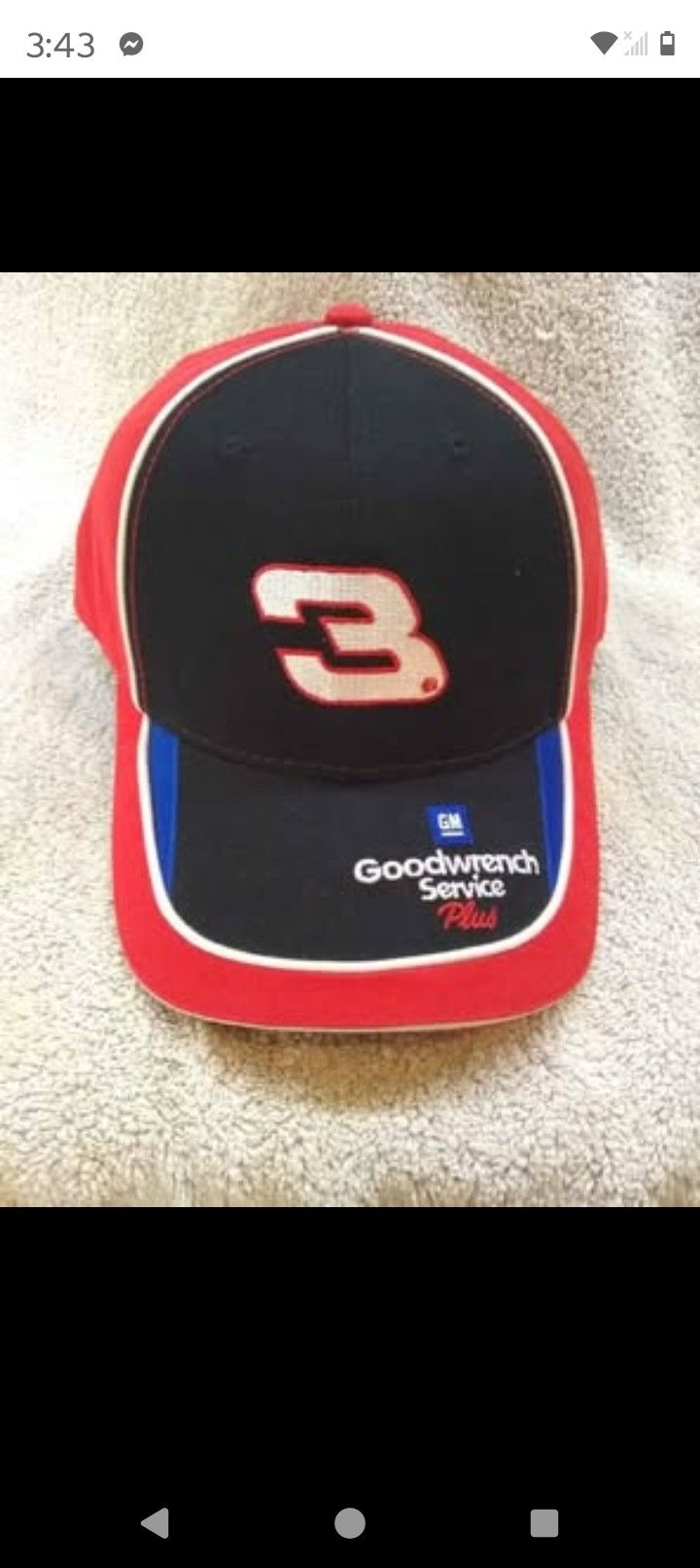 Dale Earnhardt Sr GM Goodrich Service Hat