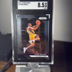 2018-19 Kobe Bryant Panini Prizm Graded 8.5 