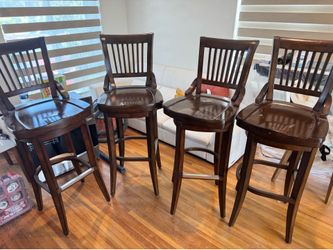 Chairs wood bar stools