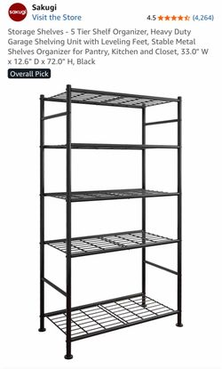 5 tier storage organizer
