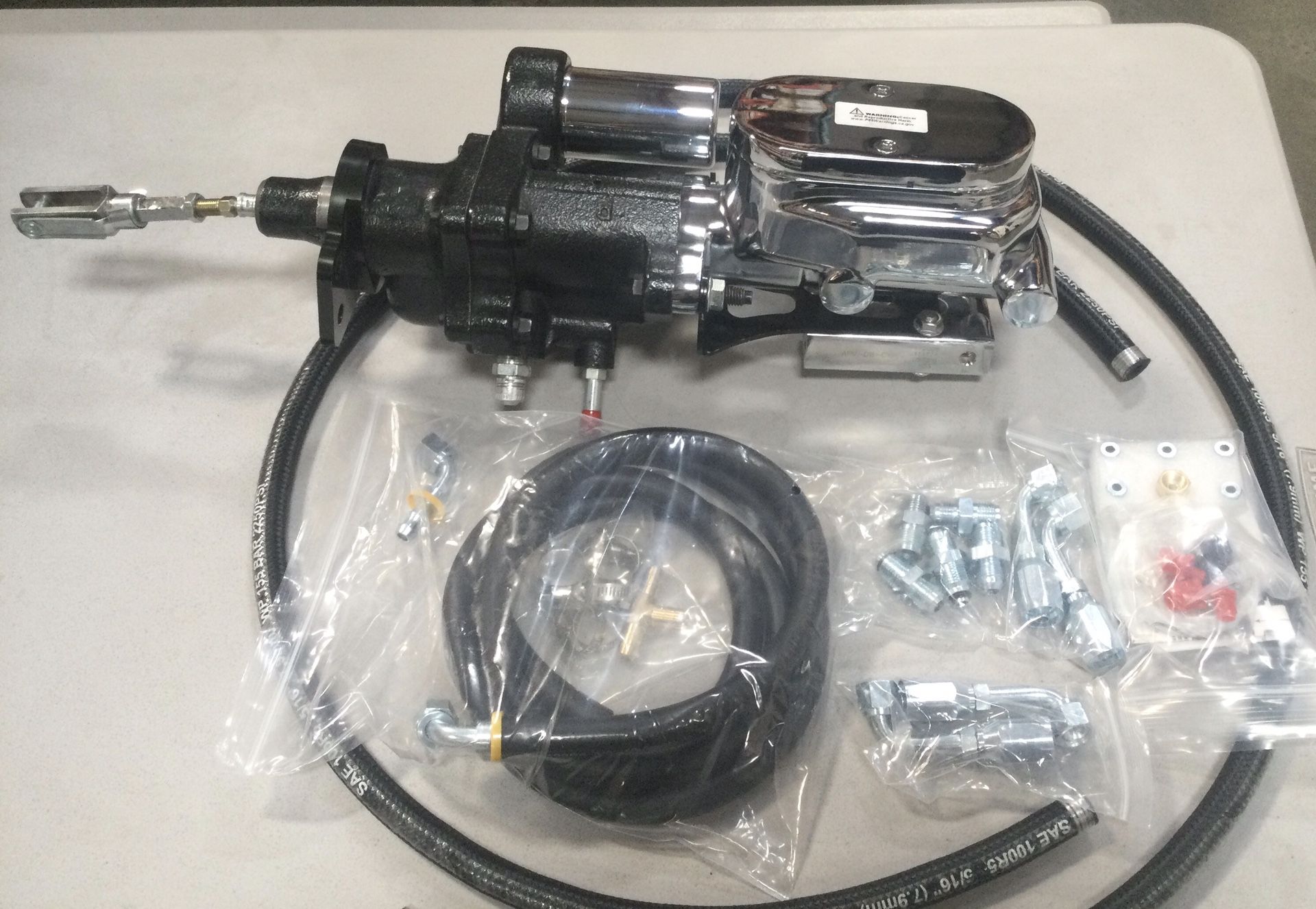 Hydroboost Hydraulic Brake Assist Unit For 64 - 74 GM A F X body Vehicles CPP hydra Stop Chrome Master Cylinder And Adjustable Proportioning Valve!