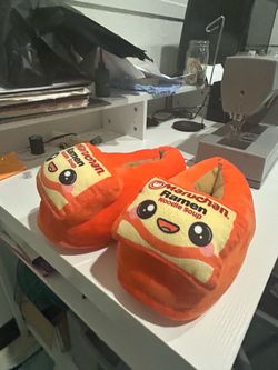 Maruchan Ramen Noodle Soup plush slippers