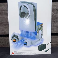 Multi-Functional Cooling PS5 Stand With Charging Stations