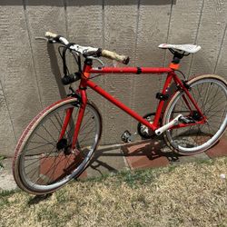 Red Fixie Bike