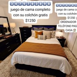 3️⃣4️⃣7️⃣9️⃣7️⃣8️⃣3️⃣8️⃣9️⃣8️⃣ juego de cama completo con su colchón gratis $1250 ORDENADOR POR TELÉFONO PAGAR EN CASA 🏡 