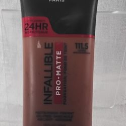 L'Oreal Infallible Pro-Matte Foundation 111.5 Nutmeg 1.0 fl oz