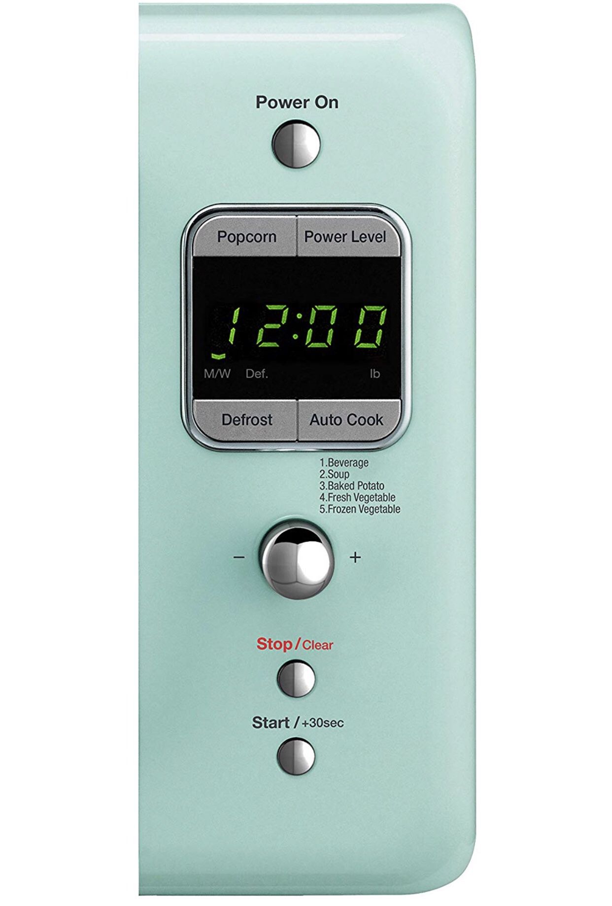Daewoo Retro 0.7-cu ft 700-Watt Countertop Microwave (Mint Green) at