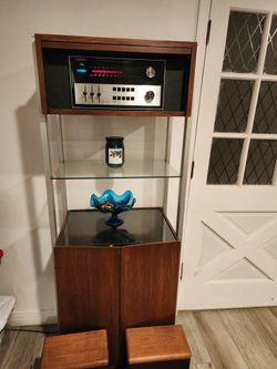 Mid Century Record Console