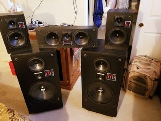 REDUCED NEED GONE! +VINTAGE+ DCM KX 12 LOUDSPEAKERS WITH MATCHING RIGHT, LEFT, AND CENTER SPEAKERS