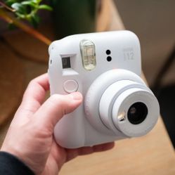 FUJIFILM INSTAX MINI 12 Instant Film Camera With Film | Clay White