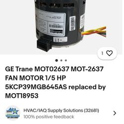 Trane Blower Motor 