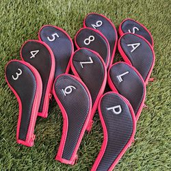 Protect Your Golf Club Irons With These Headcovers! Fits Left And Right Handed Clubs