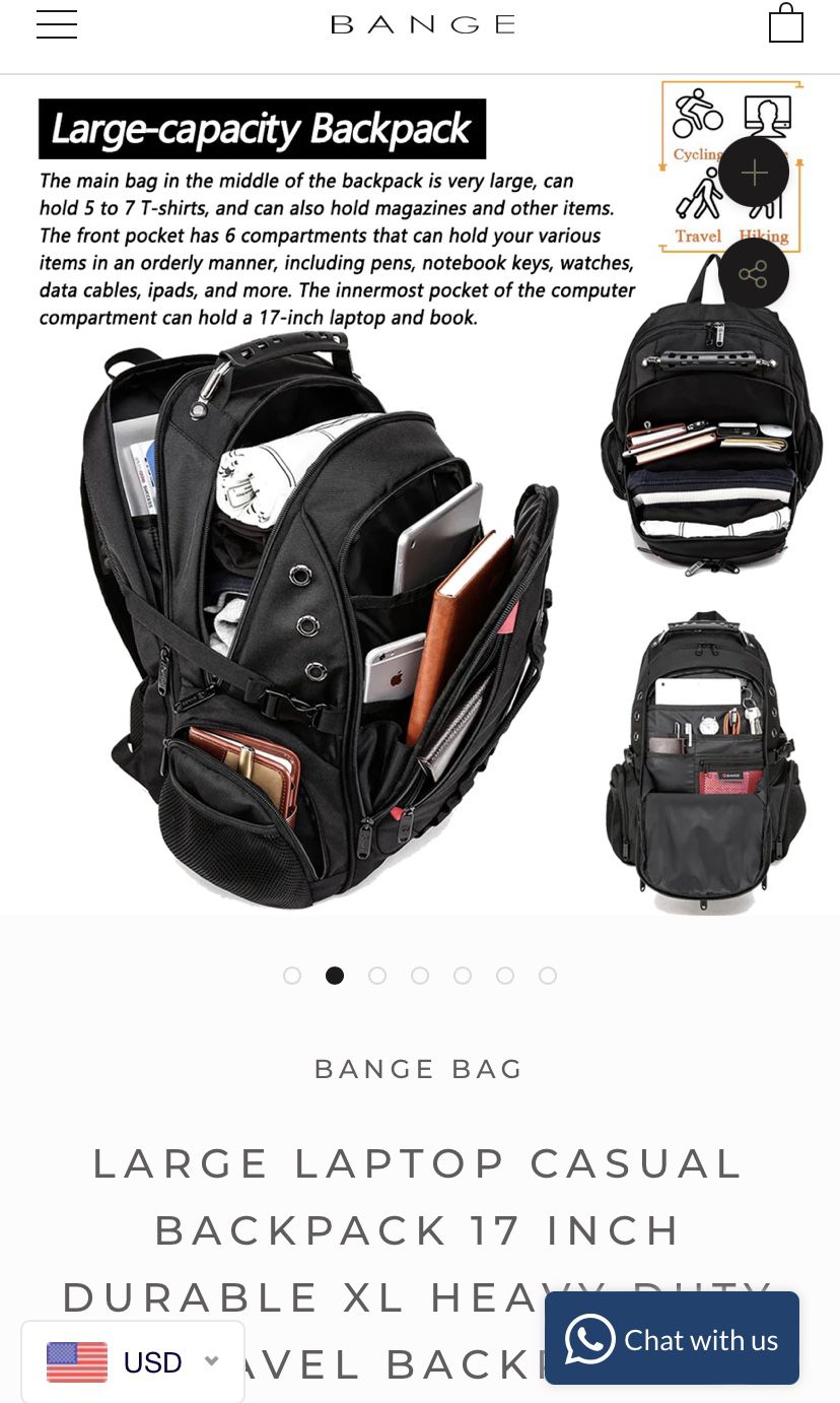 Brand New Bange Backpack 