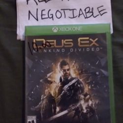Sealed Xbox One Game.  Deus Ex Mankind Divided 