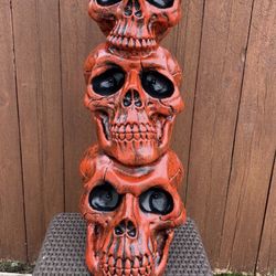 3 Foot Tall Skull Statue