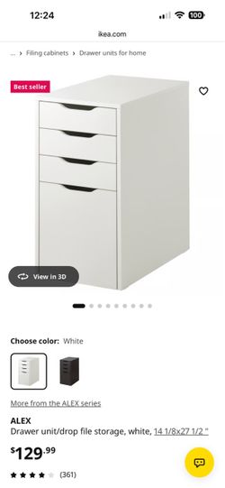 Ikea Alex office drawers