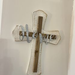 Wooden Cross Decoration 
