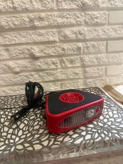 Portable 12V Car Heater Fan with Light