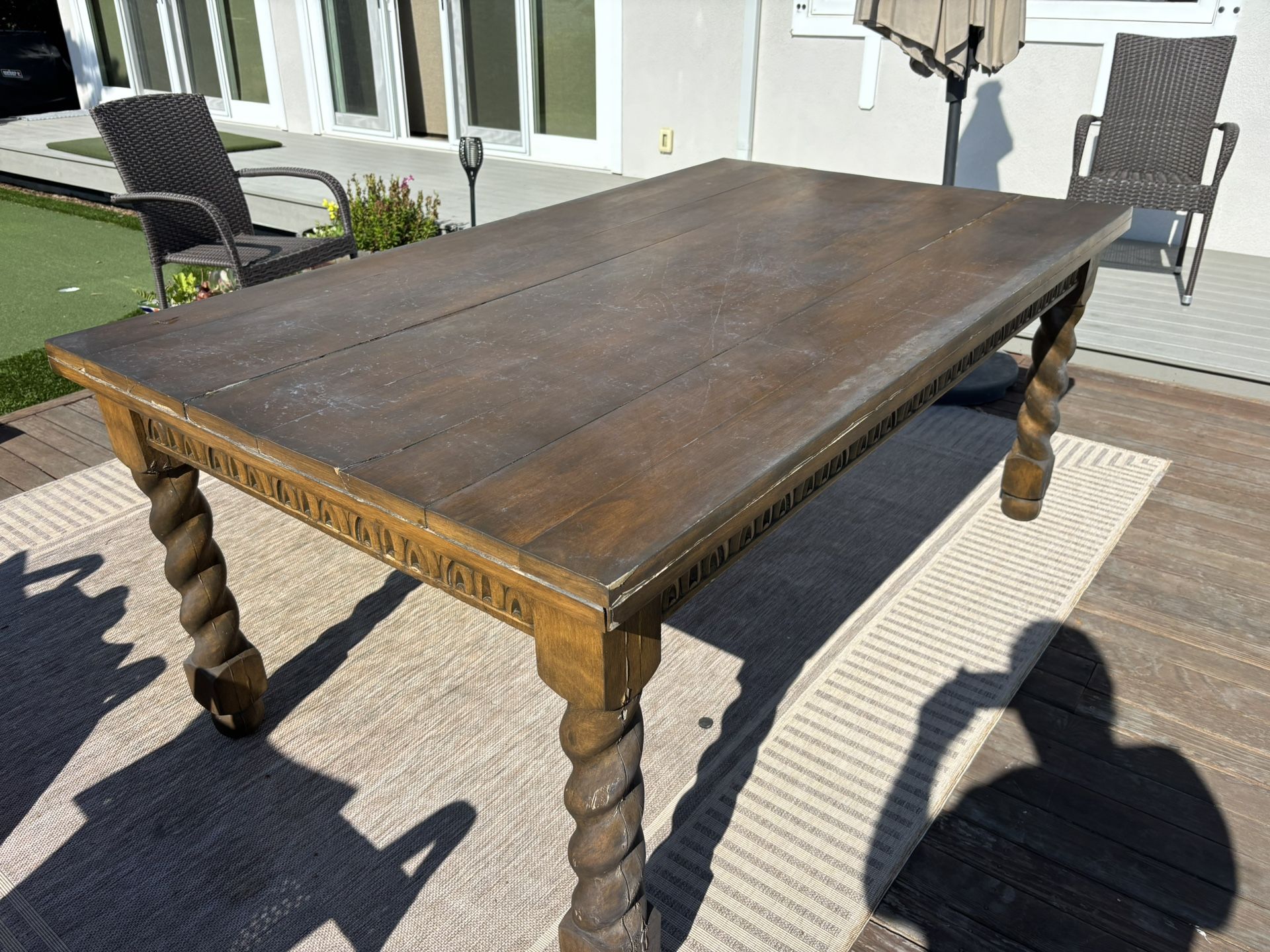 Solid Wood Dining Table.