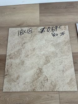 Porcelain tile floor starting at $0.69 per sf