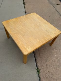 Small Square Wooden Coffee Table