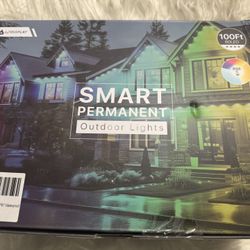 Outdoor Permanent Lights for House, 100ft 80led Smart Permanent Outside Lights