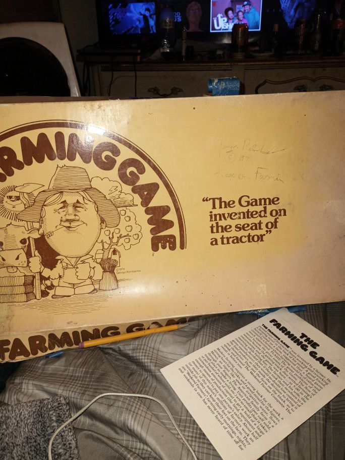 1979 Vintage Game. The Farming Game ( Signed)