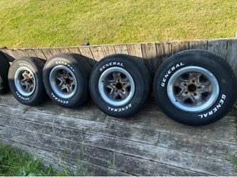 14” Chevy s-10 factory wheels and tires