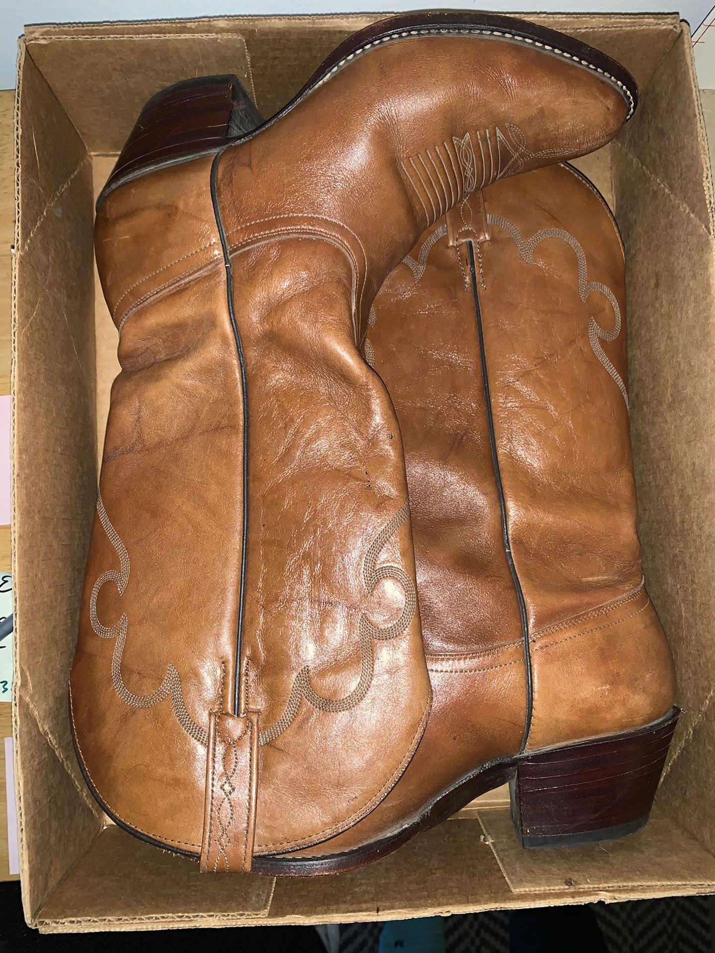 Genuine leather cowgirl boots!