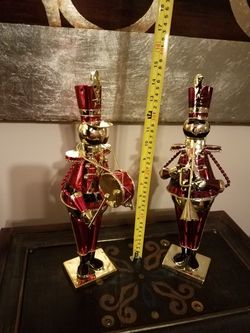 Christmas; soldiers; red and gold-$15