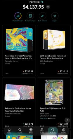 FS/NFT Pokemon Sealed, Slabs & Singles