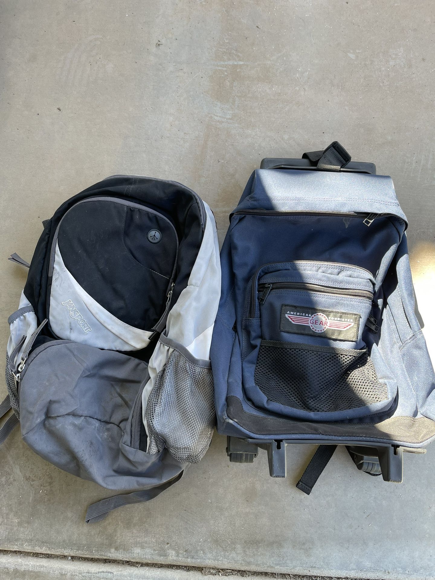 2 Used Backpacks