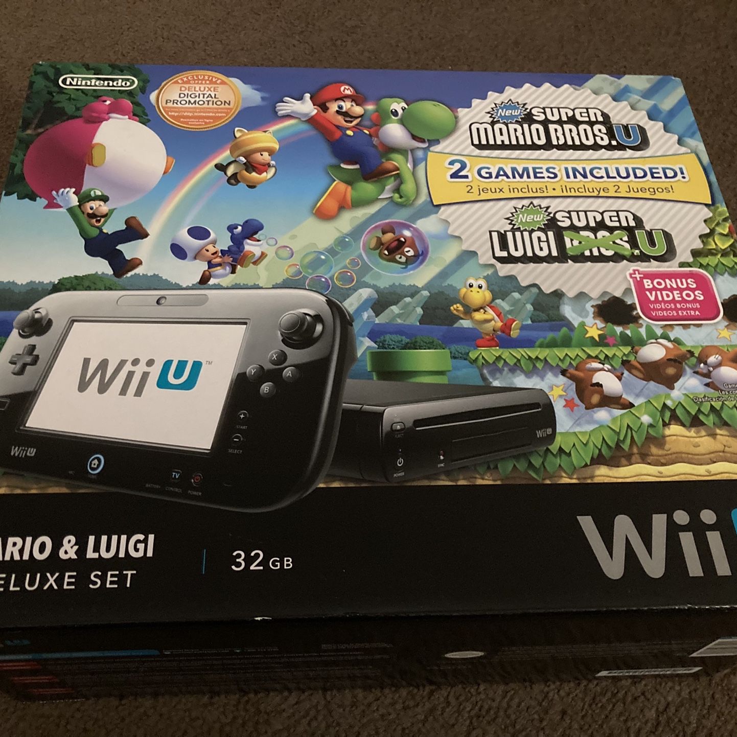 Wii U Black 32 GB with GamePad And Many Games!!! Super Smash Bros, Super  Mario 64, Xenoblade, Etc for Sale in Orange, CA - OfferUp