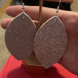 Sparkly Silver Earrings 