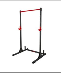 CAP Barbell Multi-Functional Power & Squat Rack With Bar Holder, Black/Red
